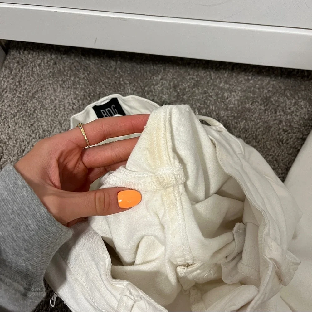 BDG Urban Outfitters White High Rise Cropped Skinny Jeans - Picture 6 of 7